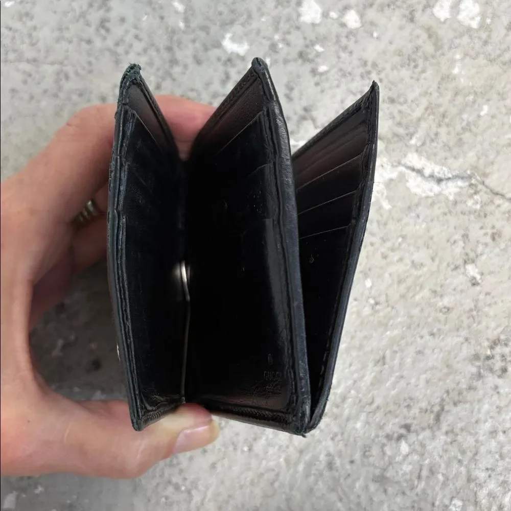 Vintage Gucci folding money clip wallet
